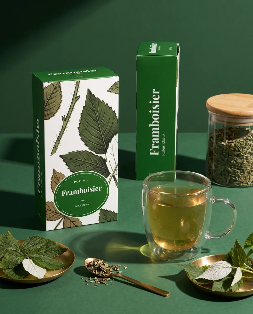 Feuille de framboisier